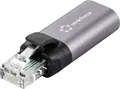Produktbild: Renkforce RJ45 / USB-C Netzwerk Adapter [1x RJ45-Stecker - 1x USB-C Buchse] Anthrazit-Grau