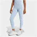 Produktbild: adidas Sportswear Trainingstights ESSENTIALS 3-STREIFEN COTTON LEGGINGS sportlicher Look mit 3-Streifen, aus Baumwolle und Elasthan blau XS