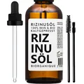 Produktbild: Rizinusöl BIO | 100% rein, natürlich und kaltgepresst | Pflege für Nägel, Wim...