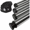 Produktbild: 4er Set Tischbeine ø 60 mm Höhe 1100 mm Chrom poliert höhenverstellbar