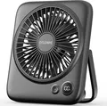 Produktbild: Tischventilator Akku 4000mAh Leise 23H Laufzeit Klappbar USB für Büro Reisen
