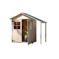Produktbild: Weka Gerätehaus Typ 357 A naturbelassen, mit Anbau