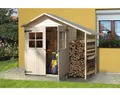 Produktbild: Gerätehaus weka 357 mit Schleppdach und Fußboden 245 x 105 cm natur
