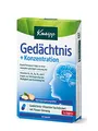 Produktbild: Kneipp Gedächtnis + Konzentration - Nahrungsergänzung zur Steigerung der geistigen Leistung & Verringerung von Müdigkeit - Pantothensäure, Vitamin B2 B5 B6 B12 C & Panax-Ginseng - 30 Kapseln