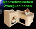Produktbild: Nager 🐹🐇 HOLZ ZWERGKANINCHEN MEERSCHWEINCHEN HAUS Zubehör Nest Kaninchen etc.