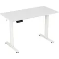 Produktbild: Costway Höhenverstellbarer Schreibtisch 120 x 60 cm mit 2 Haken Weiß