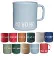 Produktbild: Design Letters Kaffeebecher mit Henkel | Ideal als Weihnachtsgeschenke für Frauen, Männer, Weihnachtsdeko, Tischdeko | Lieblingsmensch Geschenk | Porzellan Kaffeetasse | Tasse mit Spruch HOHOHO 250 Ml
