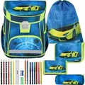 Produktbild: Spirit Schulranzen Set Vision Speed Racer 11-teilig gefüllt blau