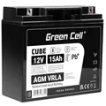 Produktbild: Green Cell® AGM 12V 15Ah Akku Vlies Batterie VRLA Blei Batterie Bleiakku Ersatzakku Akkubatterie Versorgungsbatterie Zyklenfest Wartungsfrei UPS, USV, Kinder-Quad, Rasenmäher, Rollstuhl, eBike
