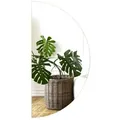 Produktbild: Tulup LED-Lichtspiegel Wandspiegel Halbrund Badspiegel Spiegel Neutralweiß LED-Beleuchtung (Neutralweiß 4000K) 30 cm x 60 cm