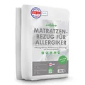 Produktbild: Welldora ǀ Premium Milbenbezug Matratzen 180x200x8 Topper ǀ Fachärztlich getesteter Allergiker Matratzenschoner ǀ Anti Milben Encasing mit Reissverschluss ǀ Allergiker Bettwäsche