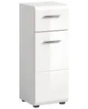 Produktbild: Newroom Kommode Weiß Hochglanz schmal Badezimmer Unterschrank modern