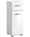 Produktbild: Newroom Kommode Weiß 30 cm, Kommode Weiß Hochglanz Sideboard Highboard Modern Zeitlos Bad Bade...