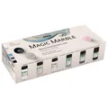 Produktbild: KREUL 73613 - Magic Marble Marmorierfarbe, Chalky Living Set, 6 x 20 ml Farbe in braun, rosa, petrol, grau, farblos und schwarz, zum Tauchmarmorieren von Holz, Glas, Kunststoff, Papier und Styropor