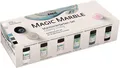 Produktbild: KREUL 73613 - Magic Marble Marmorierfarbe, Chalky Living Set, 6 x 20 ml Farbe in