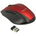 Produktbild: DeLock Maus 12493, 5 Tasten, 1600 dpi, rot
