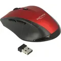 Produktbild: DELOCK 12493 - Maus (Mouse), Funk, schwarz/rot