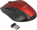 Produktbild: Delock Maus - ergonomisch - Für Rechtshänder - optisch - 5 Tasten - kabellos - 2.4 GHz - kabelloser Empfänger (USB)