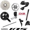 Produktbild: Shimano 105 Di2 Komplettgruppe, 12-fach - 50-34 Zähne (59270921)