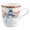 Produktbild: Seltmann Weiden WEIHNACHTSBECHER 65298 Becher mit Henkel 0,4 Liter Schneemann