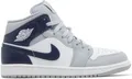 Produktbild: Air Jordan 1 Mid Wolf Grey Midnight Navy - EU: 45