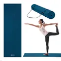 Produktbild: Gaiam Essentials Hochwertige Yogamatte mit Yogamatte, Tragetasche, Marineblau, 183 cm L x 61 cm B x 0,6 cm dick, navy