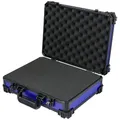 Produktbild: HMF 15502-05 Transportkoffer mit Rasterschaumstoff, Universalkoffer | 39 x 29 x 12 cm | Blau