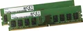 Produktbild: Samsung DDR4 Ram 64Gb 2x 32 GB DIMM 288-pin 3200 MHz PC4-25600 M378A4G43AB2-CWE