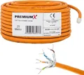 Produktbild: PremiumX 25m CAT 7 Netzwerkkabel Simplex LAN Kabel Ethernet Datenkabel