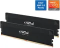 Produktbild: Crucial Pro OC Schwarz 32GB Kit (2x16GB) DDR5-6000 CL36 UDIMM-Gaming RAM | NEU