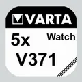 Produktbild: 5x V371 Uhren-Batterie Knopfzelle SR69 SR920 AG6 VARTA Neu Silberoxid