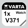 Produktbild: 1x V371 Uhren-Batterie Knopfzelle SR69 SR920 AG6 VARTA Neu Silberoxid