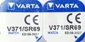 Produktbild: VARTA 2 batterien packung oxid silber für armbanduhren V371 SR69 155 Volt