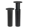 Produktbild: Prima-Online Möbelfuß Möbelfuß Metall Schwarz höhenverstellbar 120–180 mm Möbelbein Sofafuß, (1-St)
