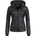 Produktbild: Navahoo Steppjacke Kimuk leichte Übergangsjacke mit Kapuze schwarz XXL (44)