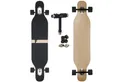 Produktbild: FunTomia Longboard Longboard in 3 Flex Stufen Camber Ahornholz + T-Tool mit LED Rollen, Camber Twin Tip