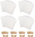 Produktbild: Fotogirlande 40 Stück Foto Girlande Papier Bilderrahmen 10x15 Weiß Fotorahmen m