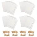Produktbild: DELAESI Fotogirlande 40 Stück Foto Girlande Papier Bilderrahmen 10x15 Weiß Fo...