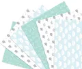 Produktbild: Geschenkpapier Baby Jungen Geburt Taufe, 6 Bögen Kinder Geschenkpapier, DIN A2