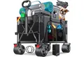 Produktbild: KESSER Bollerwagen GTR9000 Handwagen Outdoor Transportwagen 200L Stauraum 360° Räder (Strandwagen faltbar inklusive Cover, Seitentasche & Getränkehalter), Gartenwagen UV- & Wetterbeständig mit Feststell-Bremsen & breite Räder