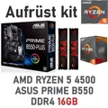Produktbild: PC Bundle Kit Gaming Set AMD Ryzen 5 4500 + ASUS Mainboard + 16GB RAM + Kühler