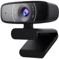 Produktbild: ASUS Webcam C3 Full HD USB-Kamera 1080p-Auflösung 30 FPS Beamforming-Mikrofon 360° Drehmechanismus