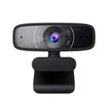 Produktbild: ASUS Webcam C3 Full HD USB-Kamera (1080p-Auflösung, 30 FPS, Beamforming-Mikrofon, 360° Drehmechanismus, kompatibel mit Skype, Teams und Zoom)