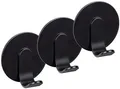 Produktbild: WENKO Wandhaken Turbo-Loc® Modell Uno Bivio, (Set, 3-St), Klebehaken aus Aluminium für Bad und Gäste-WC, Befestigen ohne Bohren