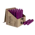 Produktbild: 25 Stabkerzen Aubergine 100 x 22 mm Kerzenfarm Kerzen Candle