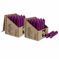 Produktbild: 2 x 25 Stabkerzen Aubergine 100 x 22 mm Kerzenfarm Kerzen Candle Set