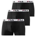 Produktbild: Fila Boxer MAN BOXER SHORTS (3er Pack) mit elastischem Logobund schwarz M