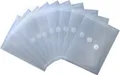 Produktbild: Dokumententaschen Sammelmappen / 10 Stück/Sichttaschen A6 quer transparent natur- Dokumentenmappe mit Klappe und Klettverschluss, NEUTRAL