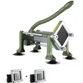 Produktbild: VEVOR Pommes-Frites-Schneider Kartoffelschneider mit 1/2 Zoll & 3/8-Zoll-Klinge aus Edelstahl, manueller Kartoffelschneider & Zerkleinerer mit Saugnäpfen, ideal für Kartoffeln Pommes Frites Gemüse