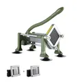 Produktbild: VEVOR Pommes-Frites-Schneider Kartoffelschneider mit 1/2 Zoll & 3/8-Zoll-Klinge aus Edelstahl, manueller Kartoffelschneider & Zerkleinerer mit Saugnäpfen, ideal für Kartoffeln Pommes Frites Gemüse